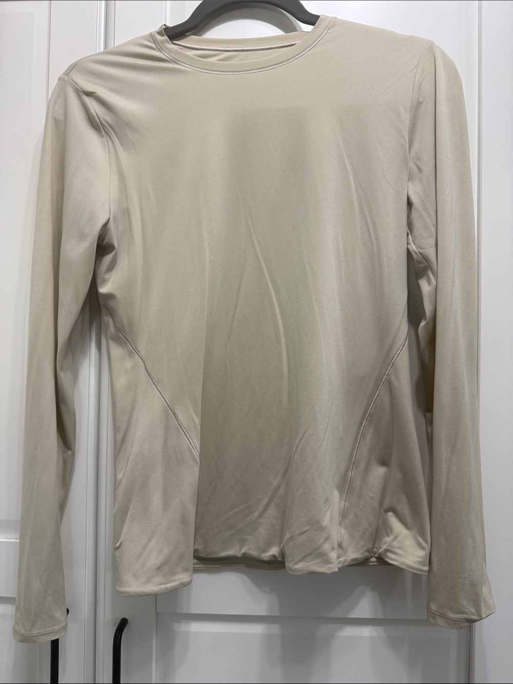Lululemon Long-Sleeve Performance Top in Light Beige